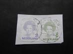 1991 NVPH 1491+1582: Koningin Beatrix met stempel Groenlo., Verzenden, Na 1940, Gestempeld