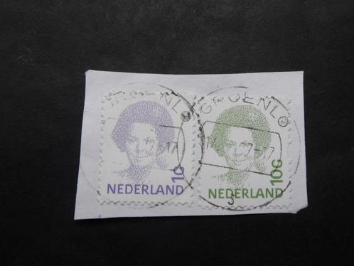 1991 NVPH 1491+1582: Koningin Beatrix met stempel Groenlo., Postzegels en Munten, Postzegels | Nederland, Gestempeld, Na 1940