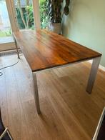 Prachtige Notenhouten tafel, 200 cm of meer, Zo goed als nieuw, Vijf personen of meer, Rechthoekig