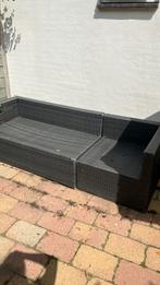 138 plus 70 cm. Rattan tuinbank, Tuin en Terras, Tuinmeubel-accessoires, Ophalen, Gebruikt