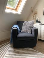 zwarte fauteuils Het Kabinet, Huis en Inrichting, Fauteuils, Ophalen, Gebruikt, 75 tot 100 cm, Stof