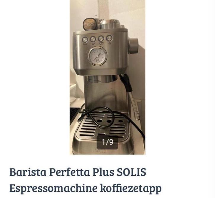 Perfetta plus SOLIS, Espresso machine, Witgoed en Apparatuur, Koffiezetapparaten, Zo goed als nieuw, Gemalen koffie, Koffiebonen