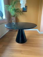 Ronde kegel poottafel met stenen blad, Ophalen, Gebruikt, Rond, 100 tot 150 cm