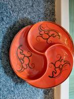 Flora Gouda Holland Tokio oranje 3 vaksschaal, Antiek en Kunst, Antiek | Keramiek en Aardewerk, Ophalen