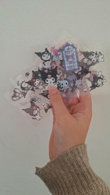 10x kuromi sticker blaadje beschikbaar voor biedingen