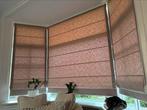 Set vouwgordijnen op maat, taupe/bruin, in goede staat, Ophalen, Gebruikt, 100 tot 150 cm, Bruin