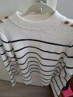 Trui Studio Anneloes wit blauw S nueuw, Kleding | Dames, Truien en Vesten, Verzenden, Zo goed als nieuw, Maat 36 (S), Blauw