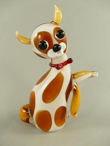 Murano stijl kat met vlekken H.24cm beschikbaar voor biedingen