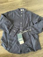 Ido nieuw met kaartjes jongen overhemd maat 116 blauw linnen, Ophalen of Verzenden, Nieuw, Jongen, Overhemd of Blouse