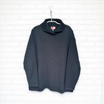 Hessnatur Trui Maat 46/48 Zwart Gebreid Rolkraag Unisex beschikbaar voor biedingen
