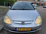Honda Civic 1.4 I LS 3DR AUT 2002 Grijs, Auto's, Honda, Stof, 4 cilinders, 1396 cc, Particulier