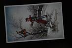 wens kaart oud winter nieuwjaar ansichtkaart 1960 verzamelen, Verzamelen, Ansichtkaarten | Themakaarten, 1940 tot 1960, Gelopen