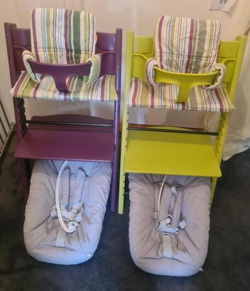 2x originele stokke tripp trapp kinderstoelen beschikbaar voor biedingen