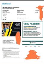 2 kaartjes abn amro tennis - Finale ATP Rotterdam, Tickets en Kaartjes, Twee personen, Februari