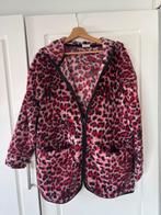 Zachte panter fleece jas - Livera (maat L), Ophalen of Verzenden, Zo goed als nieuw, Roze, Jas of Mantel