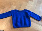 Blauwe 100% wollen zelfgemaakt - maat 92-98, Ophalen of Verzenden, Jongen of Meisje, Trui of Vest