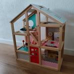 Houten poppenhuis, Kinderen en Baby's, Speelgoed | Poppenhuizen, Ophalen of Verzenden, Zo goed als nieuw, Poppenhuis