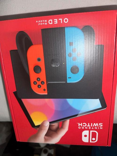 Nintendo Switch OLED NIEUW, Spelcomputers en Games, Spelcomputers | Nintendo Switch, Zo goed als nieuw, Switch OLED, Met 2 controllers