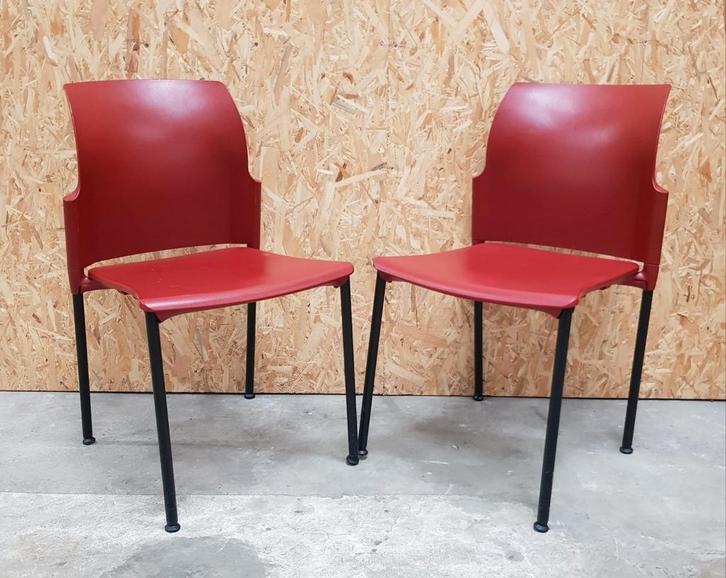 66 x Kunststof design stoelen terrasstoelen cafe horeca, Huis en Inrichting, Stoelen, Zo goed als nieuw, Vijf, Zes of meer stoelen