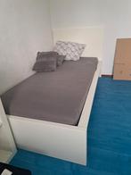 Ikea 1-persoonsbed wit, incl. lattenbodem & matras, Huis en Inrichting, Ophalen