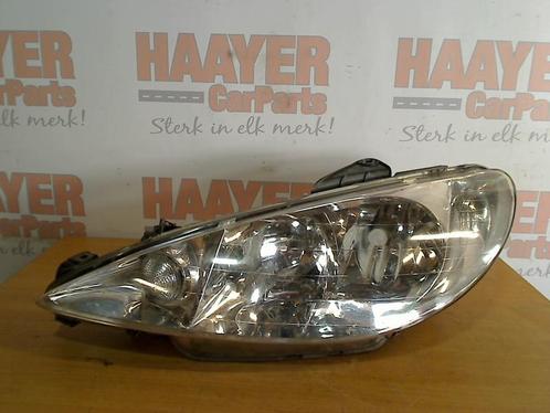 Koplamp Links Peugeot 206 (2A/C/H/J/S) (2003-10/2008-02), Auto-onderdelen, Verlichting, Peugeot, Gebruikt