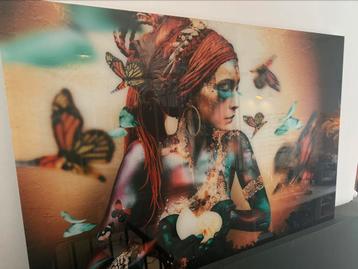 WOMAN WITH BUTTERFLIES BY JAIME IBARRA I beschikbaar voor biedingen