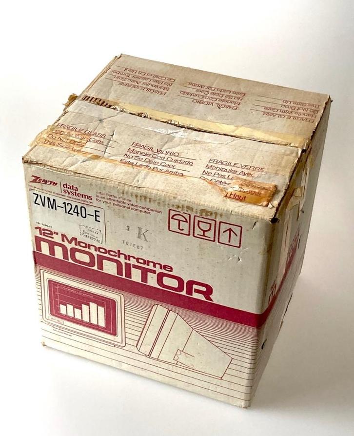 Vintage Zenith ZVM-1240-E Monitor - Met originele doos, Computers en Software, Vintage Computers, Ophalen