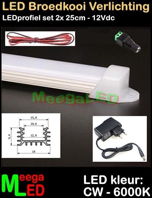 LED Verlichting SET 25cm voor Voliere Broedkooi Kweekkooi, Dieren en Toebehoren, Vogels | Hokken en Kooien, Ophalen of Verzenden
