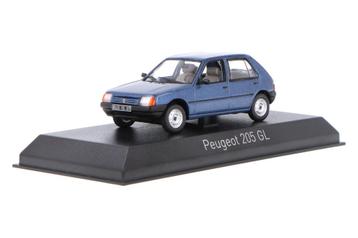 Peugeot 205 GL 1988 Ming Blauw Schaal 1/43 Norev 471736 beschikbaar voor biedingen