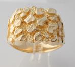 Zware brede 14 karaat Gouden Piet Piet Ring Herenring, Jw, 20 of groter, Verzenden, Heer
