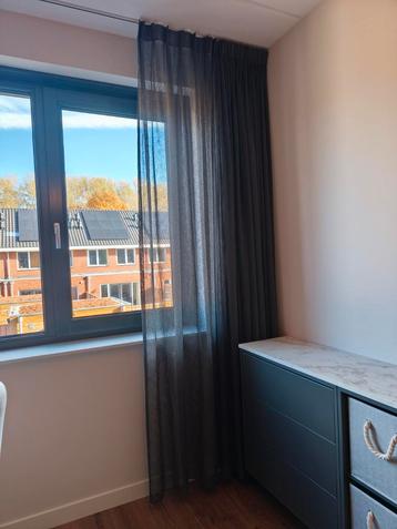 Gordijnen Inbetween antraciet, 2 delen 260cm bij 255cm  beschikbaar voor biedingen