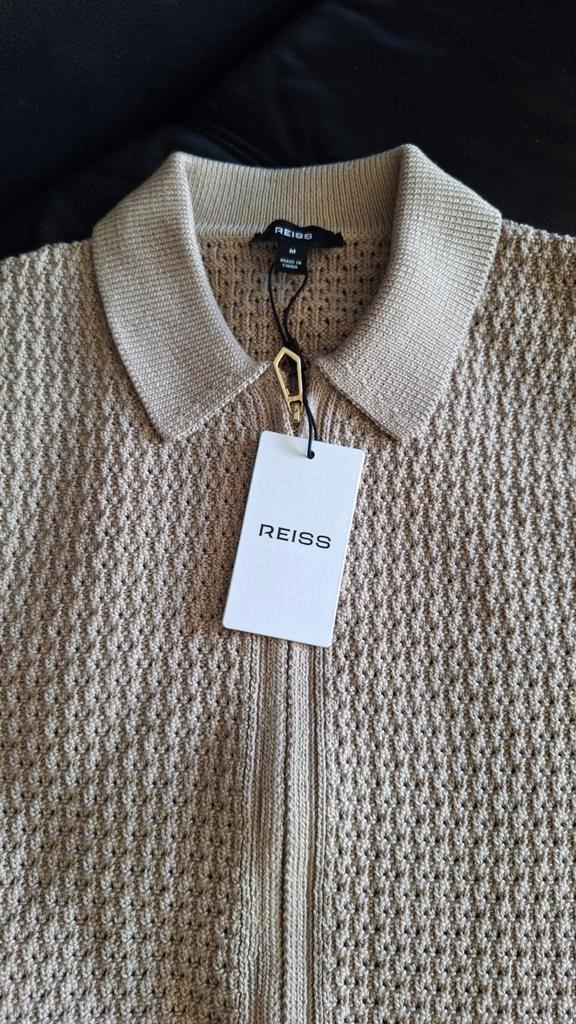 Reiss Polo Maat M - Stone & Sage, Kleding | Heren, Truien en Vesten, Nieuw, Maat 48/50 (M), Beige, Ophalen of Verzenden