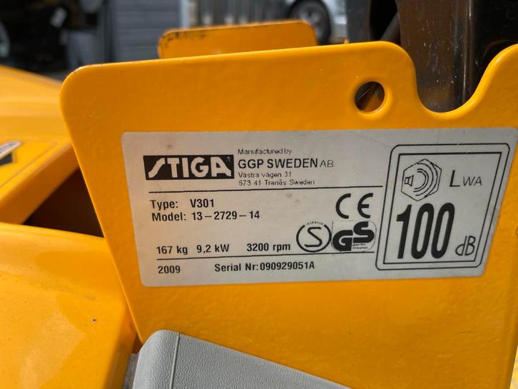 Stiga Villa 12 HST Frontmaaier - Gebruikt, Tuin en Terras, Grasmaaiers, Gebruikt, Benzine-grasmaaier, 50 cm of meer, Cirkelmaaier