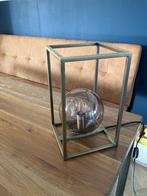 Mooi goud kleurig tafellampje, Ophalen, Zo goed als nieuw, Glas, Minder dan 50 cm