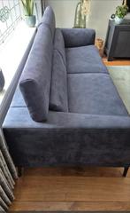 Te koop mooie en lekker zittende blauwe montel bank, 75 tot 100 cm, Ophalen of Verzenden, Modern, 200 tot 250 cm