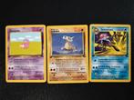 Slowpoke, Cubone & Tentacruel - First Editi, Hobby en Vrije tijd, Ophalen of Verzenden, Gebruikt, Meerdere kaarten