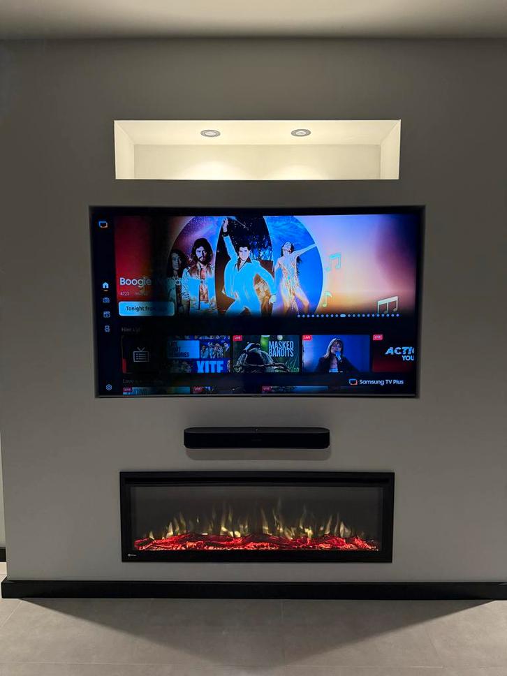 Elektrische Sfeerhaard 128cm - Modern Design, Huis en Inrichting, Haarden, Nieuw, Elektrische haard, Ophalen of Verzenden