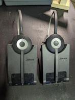 2x headsets receptionist Jabra Pro Callcenter, On-ear, Ophalen of Verzenden, Volumeregelaar, Draadloos