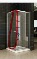Eco Hoekinstap Douchecabine - Zo goed als nieuw, Doe-het-zelf en Verbouw, Sanitair, Ophalen of Verzenden, Zo goed als nieuw, Chroom