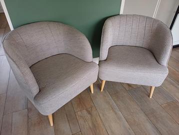 2 IKEA FULLOSA Fauteuils - beige/grijs beschikbaar voor biedingen