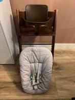 Stokke Tripp Trapp bruin incl babyset en newbornset, Ophalen, Zo goed als nieuw, Meegroeistoel