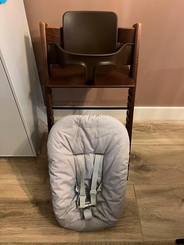 Stokke Tripp Trapp bruin incl babyset en newbornset beschikbaar voor biedingen
