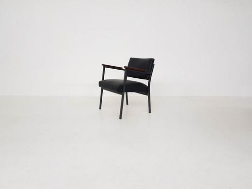Vintage stoel fauteuil skai, Huis en Inrichting, Fauteuils, Gebruikt, Hout, Metaal, 50 tot 75 cm, Ophalen