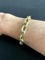 Gouden dames schakelarmband, Sieraden, Tassen en Uiterlijk, Verzenden, Zo goed als nieuw, Goud, Goud