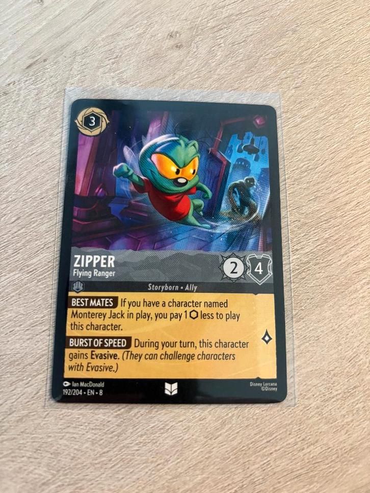 Zipper - Flying Ranger 192/204 | Reign of Jafar | Lorcana, Hobby en Vrije tijd, Verzamelkaartspellen | Overige, Nieuw, Losse kaart