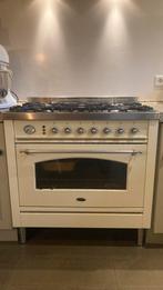 Boretti 90 cm creme wit, Witgoed en Apparatuur, Fornuizen, Ophalen, Gebruikt, 60 cm of meer, Gas