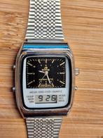 retro JB Morris horloge mechanisch boven onder digitaal, Ophalen of Verzenden, Staal, Overige merken