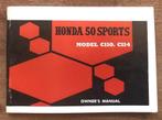 HONDA 50 SPORTS Instructieboek 1967, Verzenden, Zo goed als nieuw, Honda C110, C114