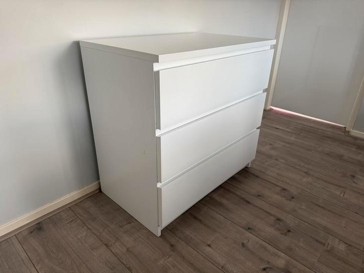 IKEA Malm ladekast - 3 lades, Huis en Inrichting, Kasten | Kledingkasten, Gebruikt, Minder dan 100 cm, 50 tot 100 cm, 25 tot 50 cm