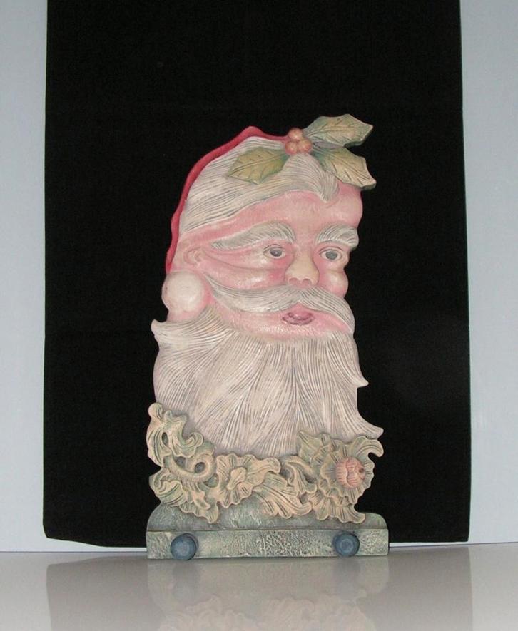 Vintage Houten Kerstman Kapstok, Diversen, Kerst, Nieuw, Ophalen of Verzenden